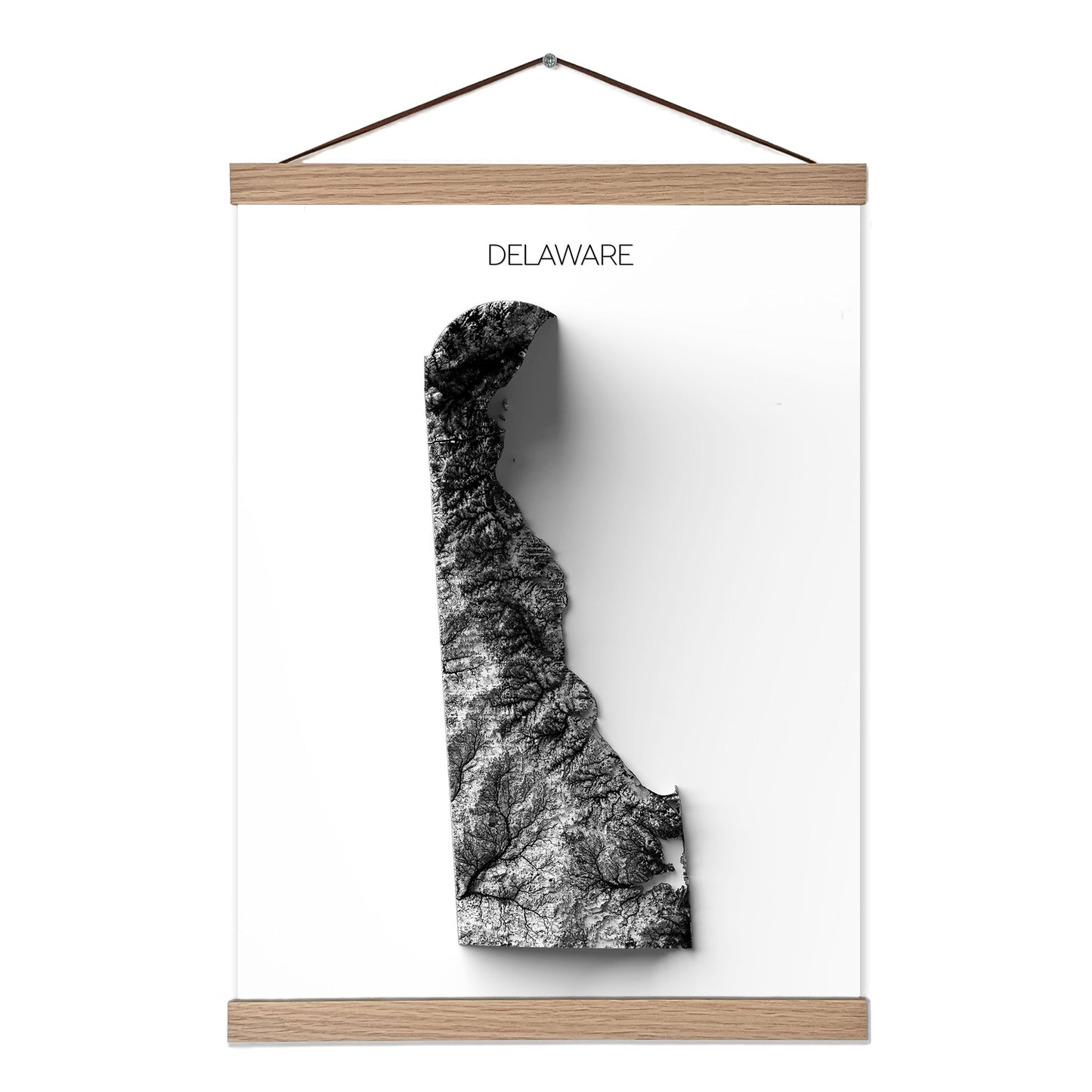 Delaware Elevation Map