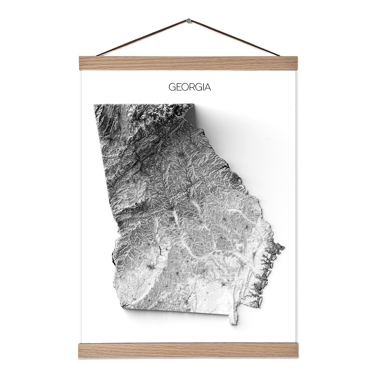 Georgia Elevation Map