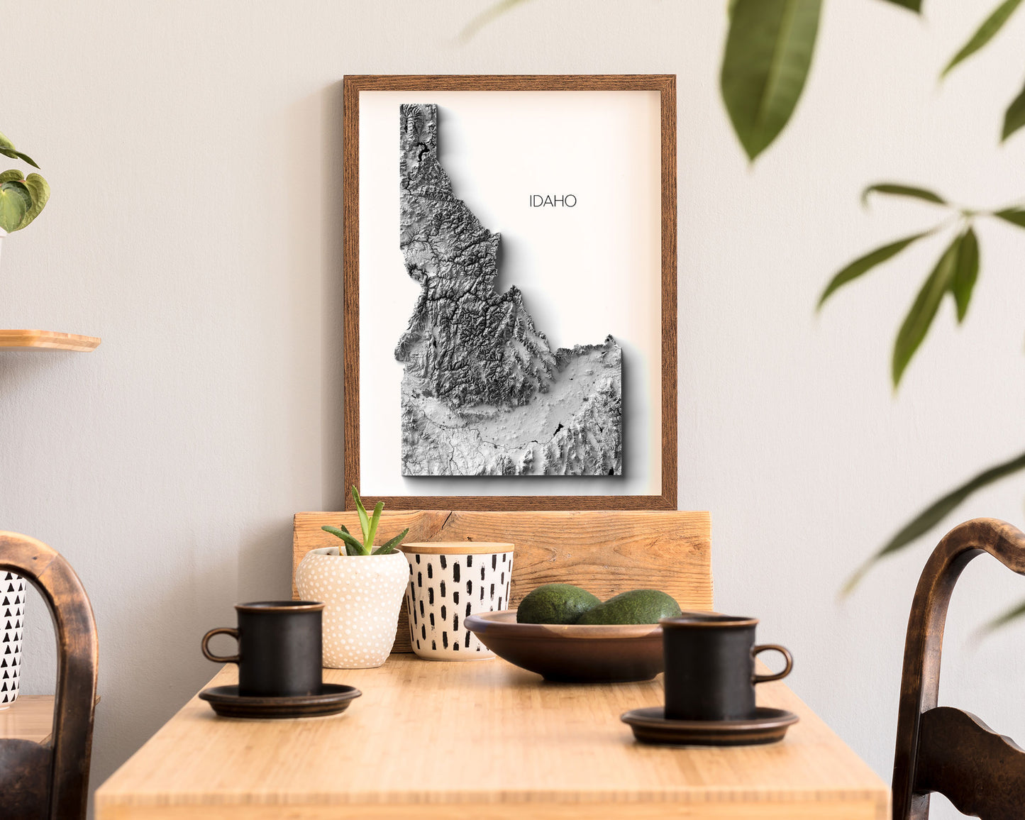 Idaho elevation Map