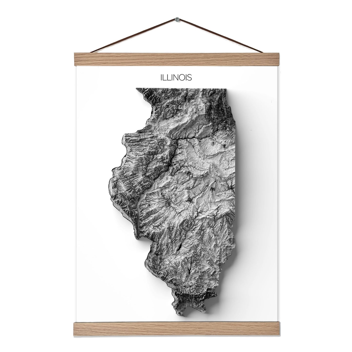 Illinois Elevation Map