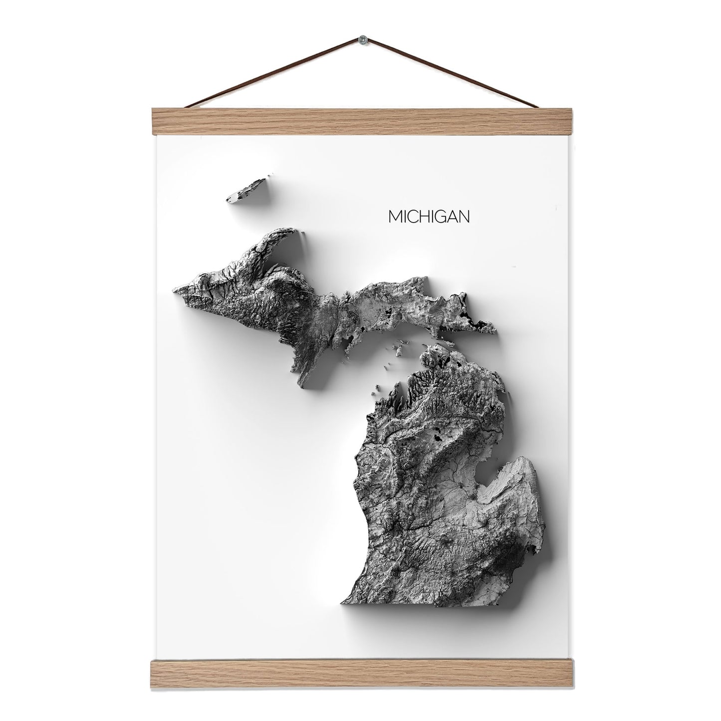 Michigan Elevation Map