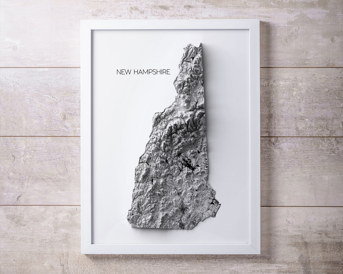 New Hampshire Elevation Map