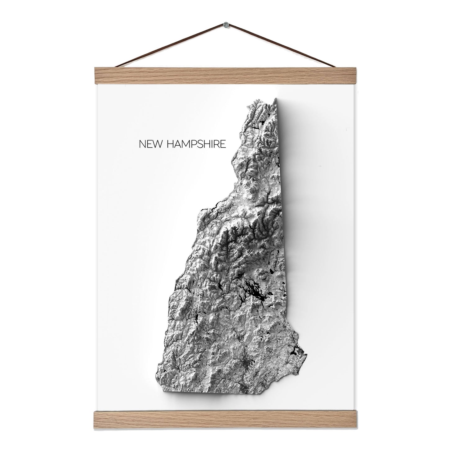 New Hampshire Elevation Map