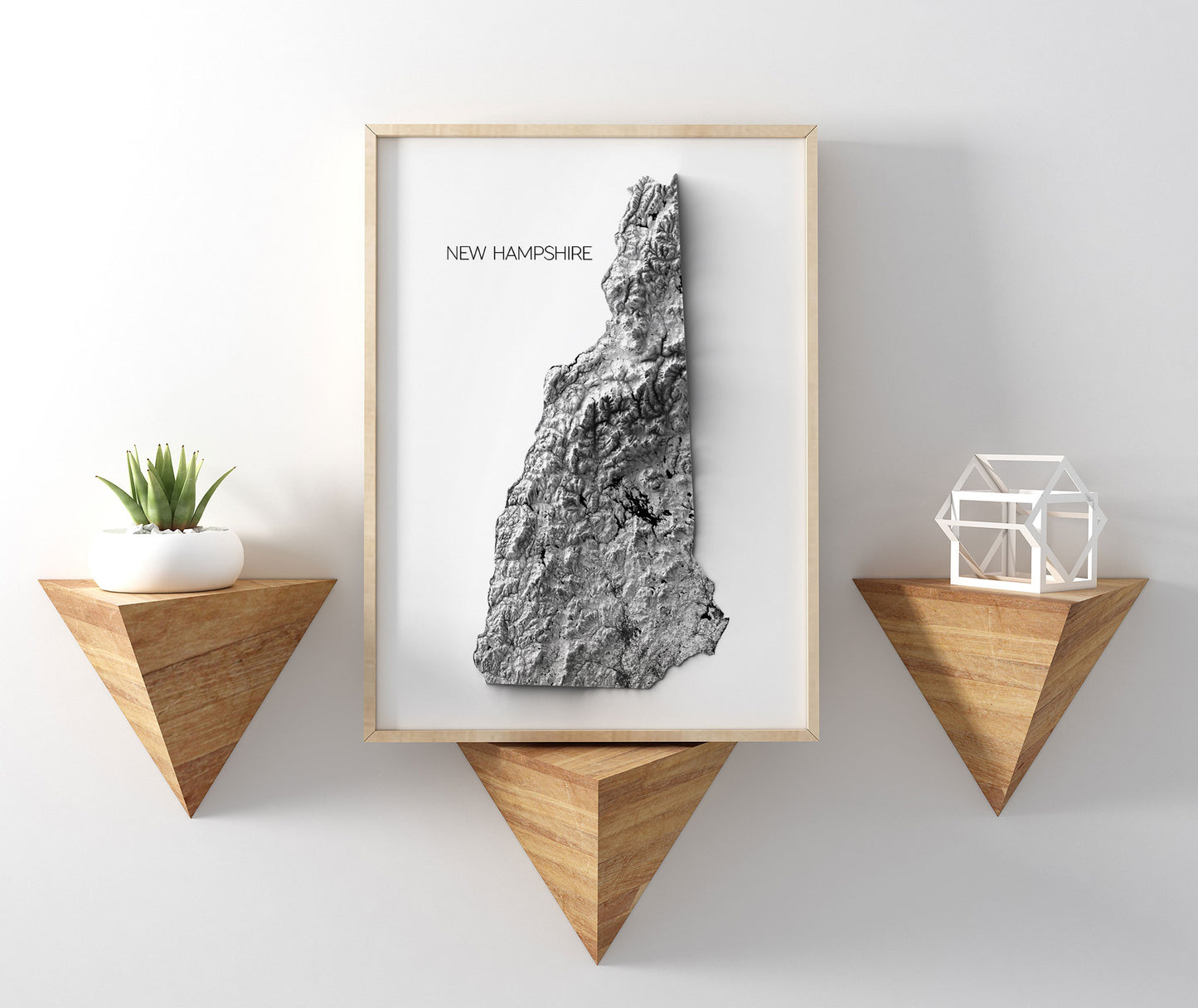 New Hampshire Elevation Map