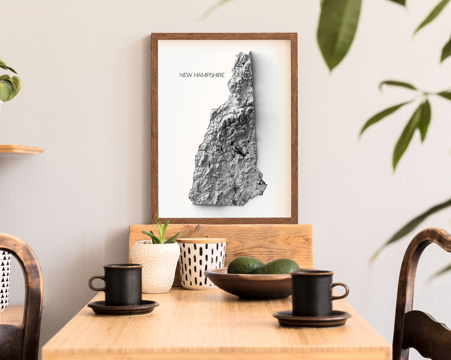 New Hampshire Elevation Map