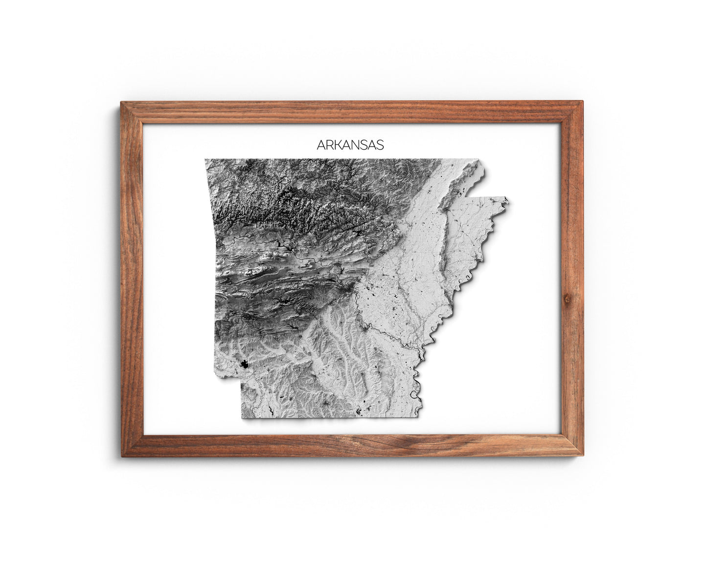 Arkansas Elevation Map