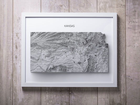 Kansas Elevation Map