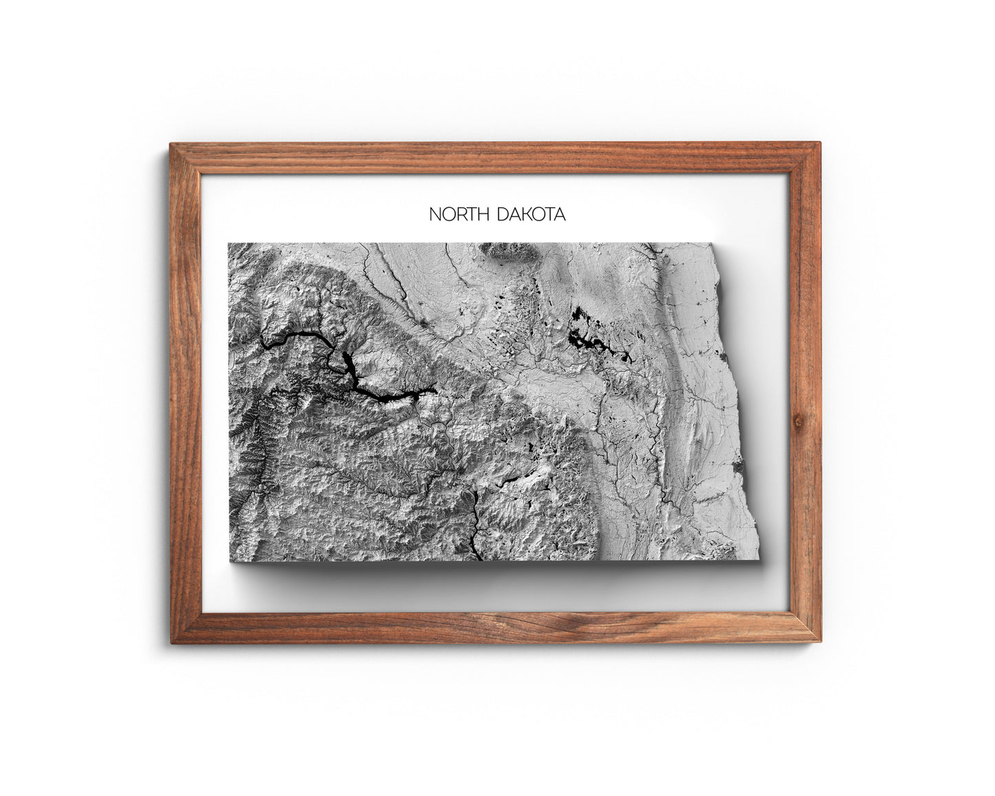 North Dakota Elevation Map
