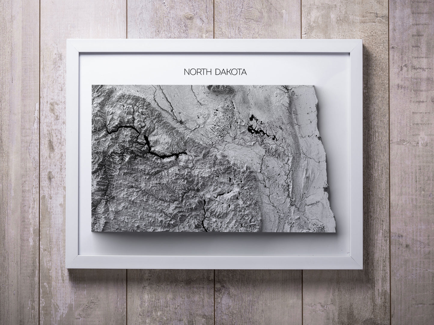 North Dakota Elevation Map