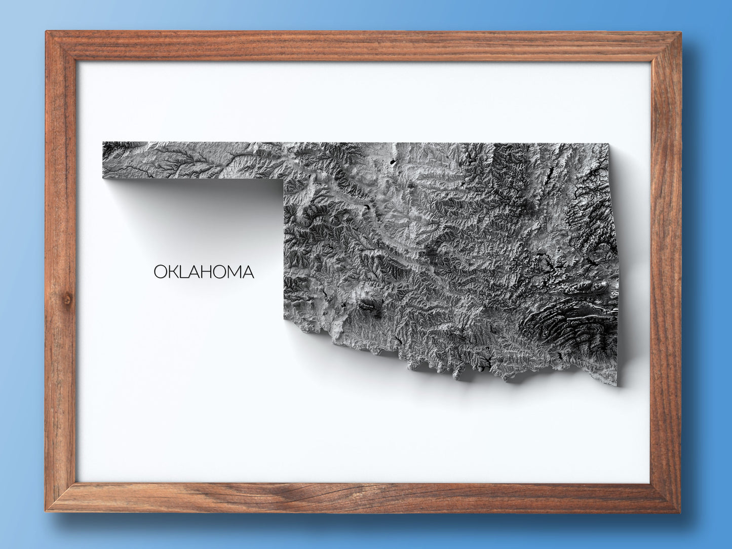 Oklahoma Elevation Map