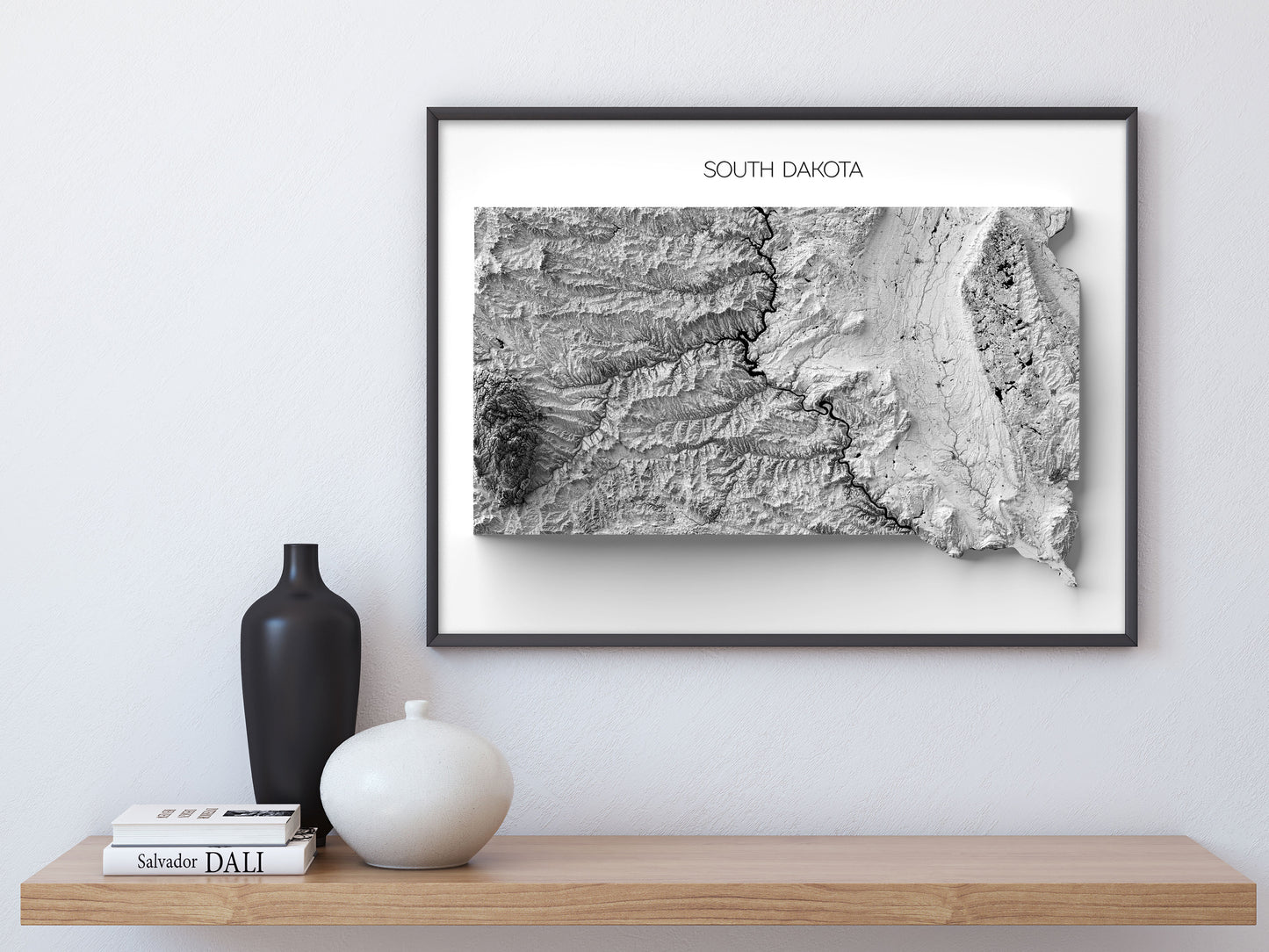 South Dakota Elevation Map