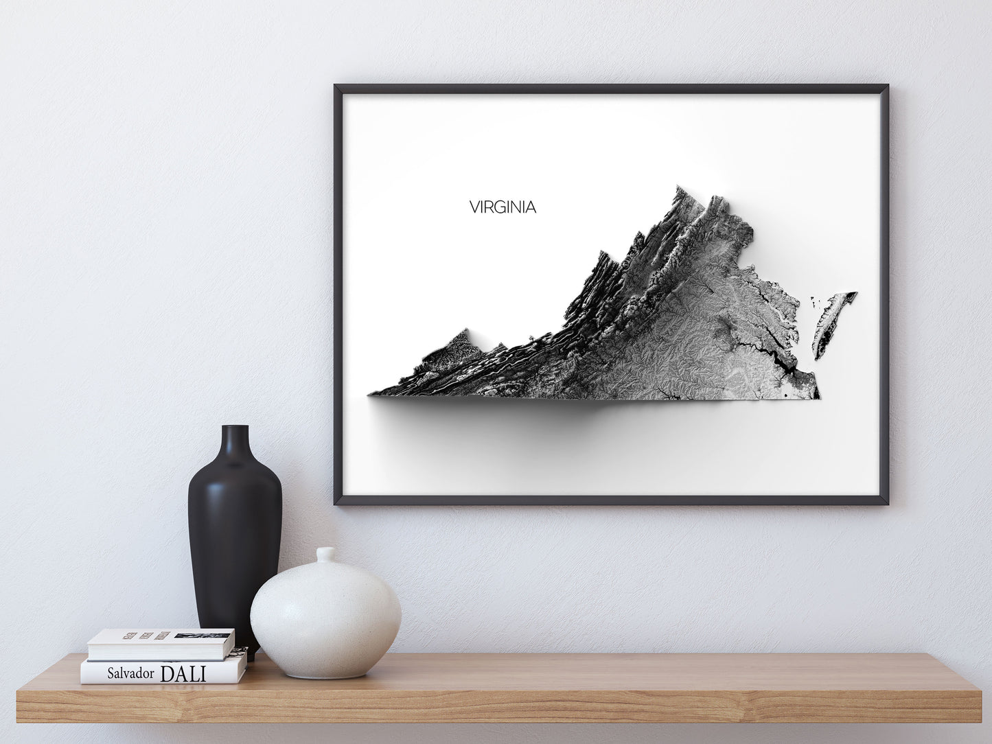Virginia Elevation Map