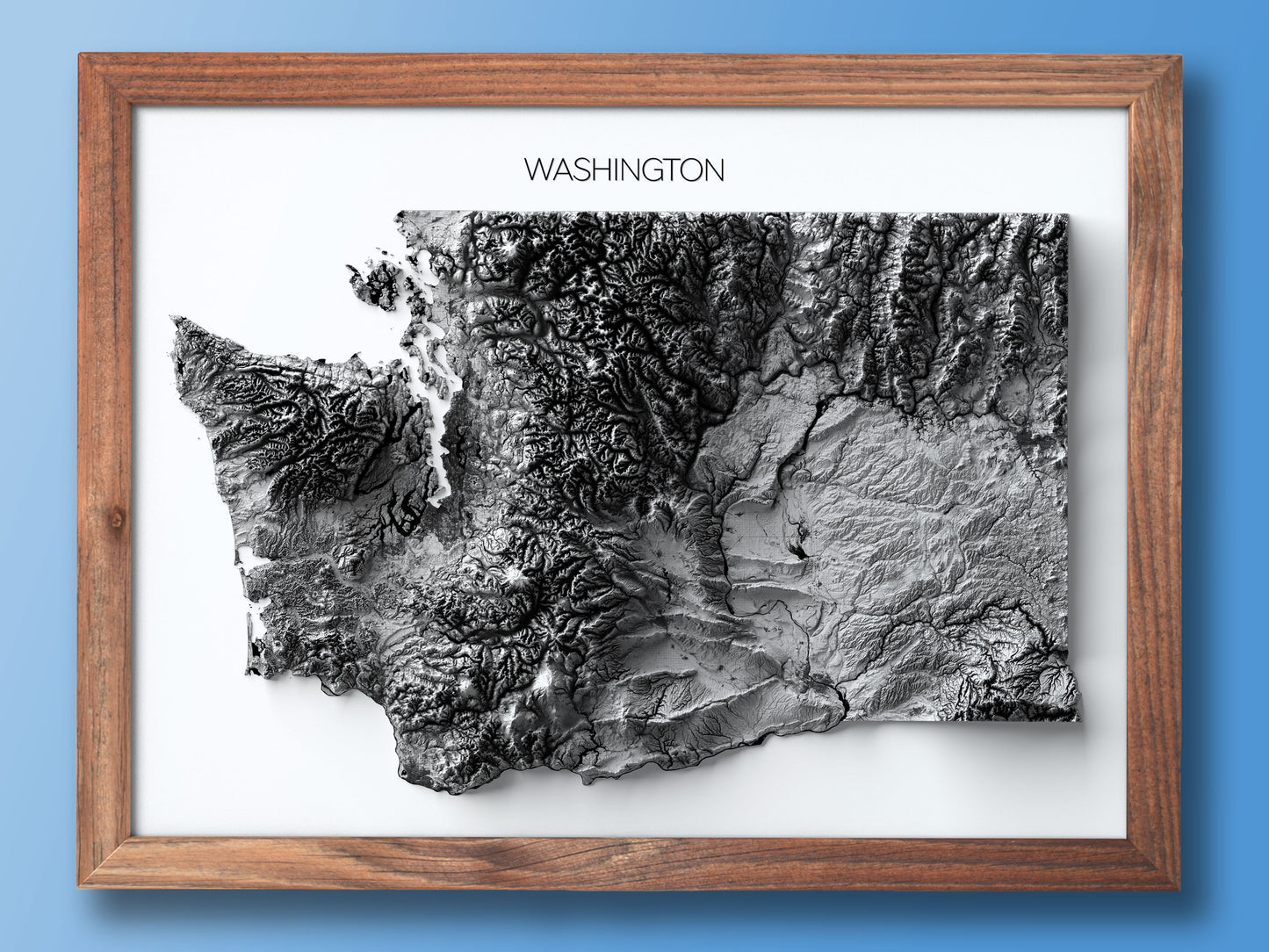 Washington Elevation Map