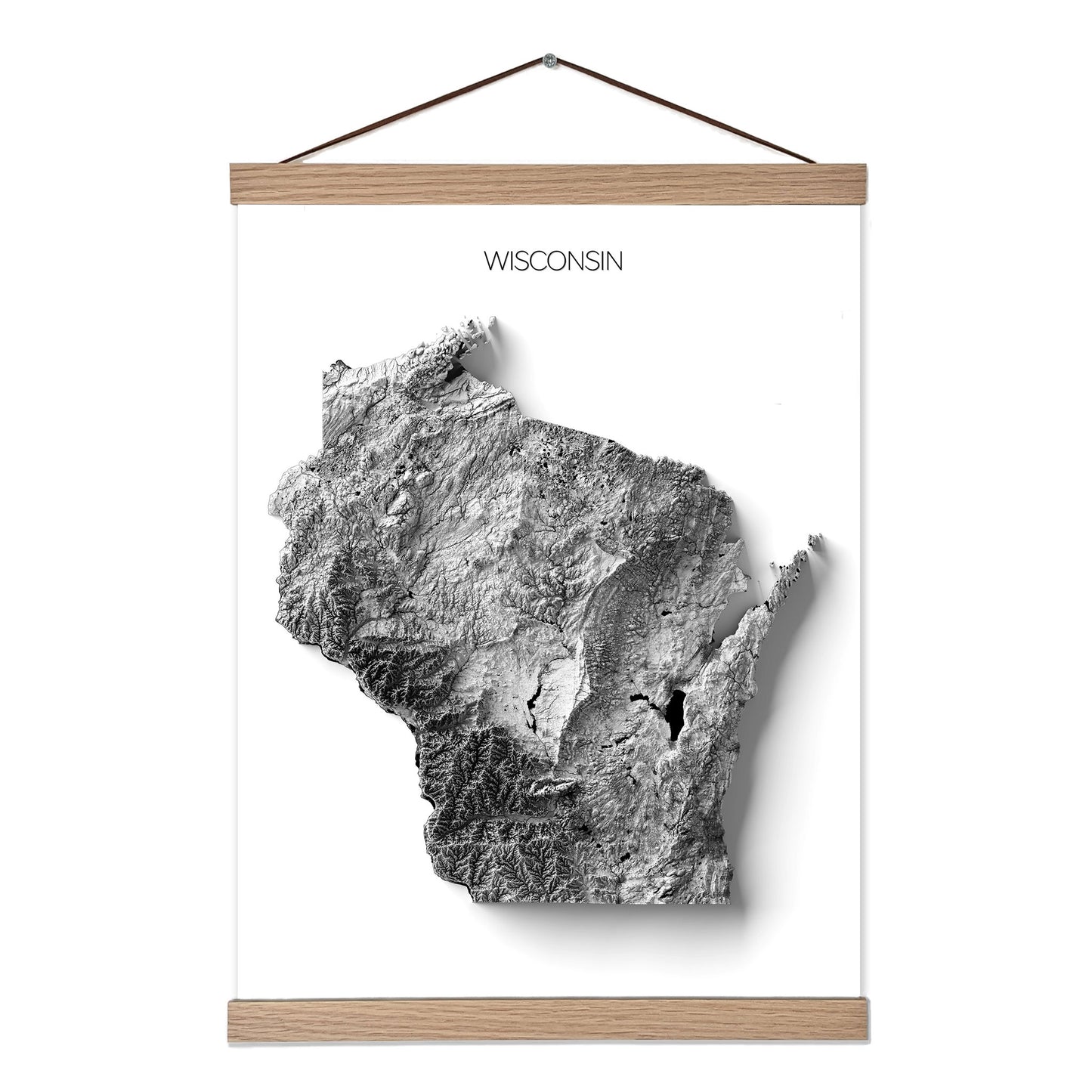 Wisconsin Elevation Map