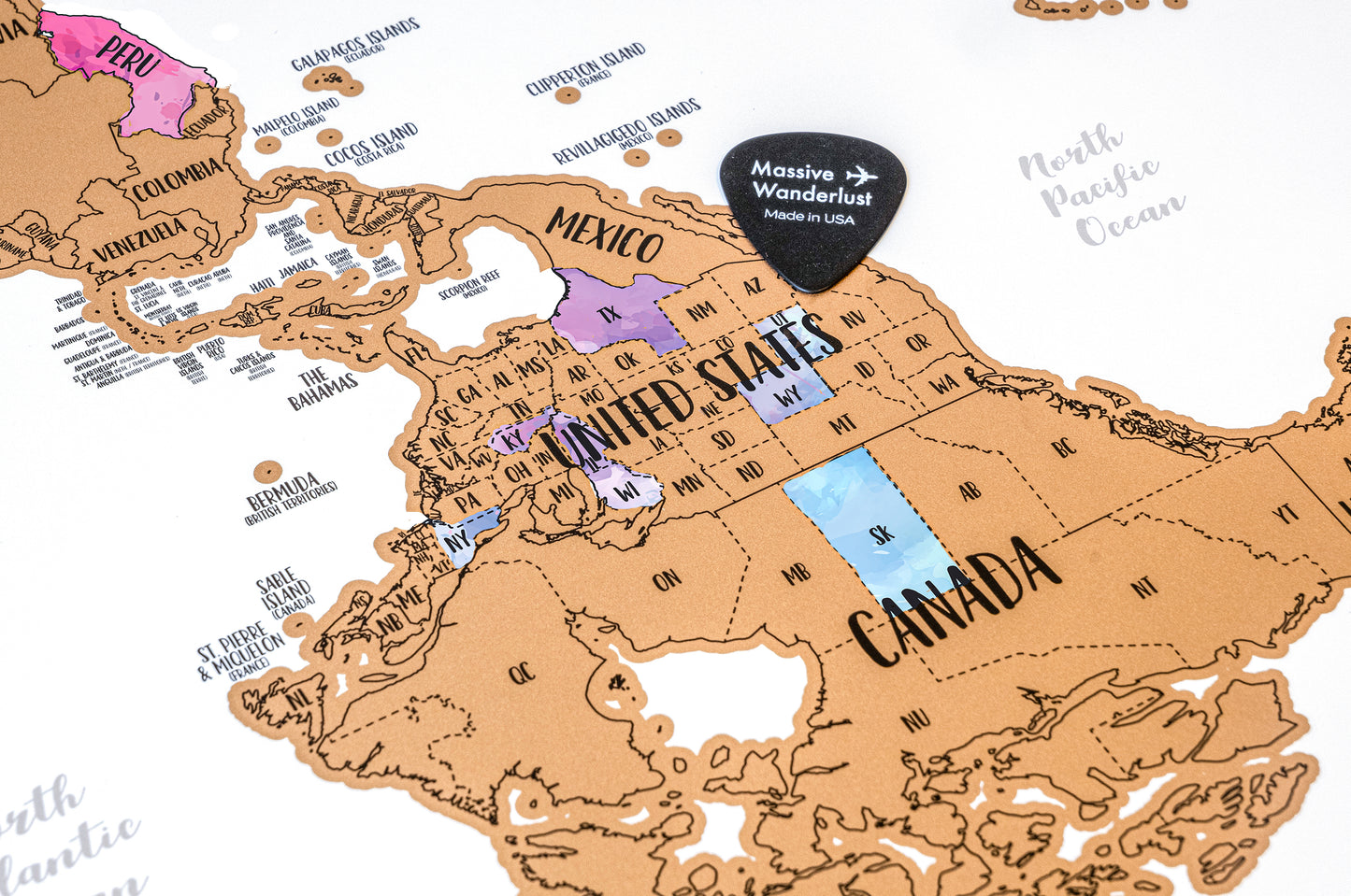 UPSIDE DOWN World Map