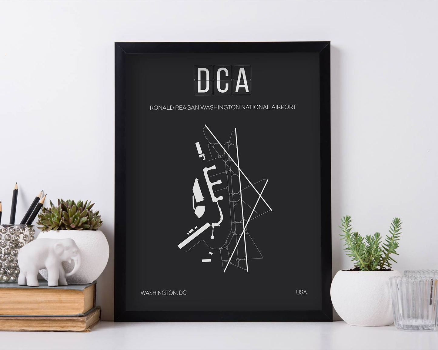 LHR London Heathrow Airport Map Wall Art