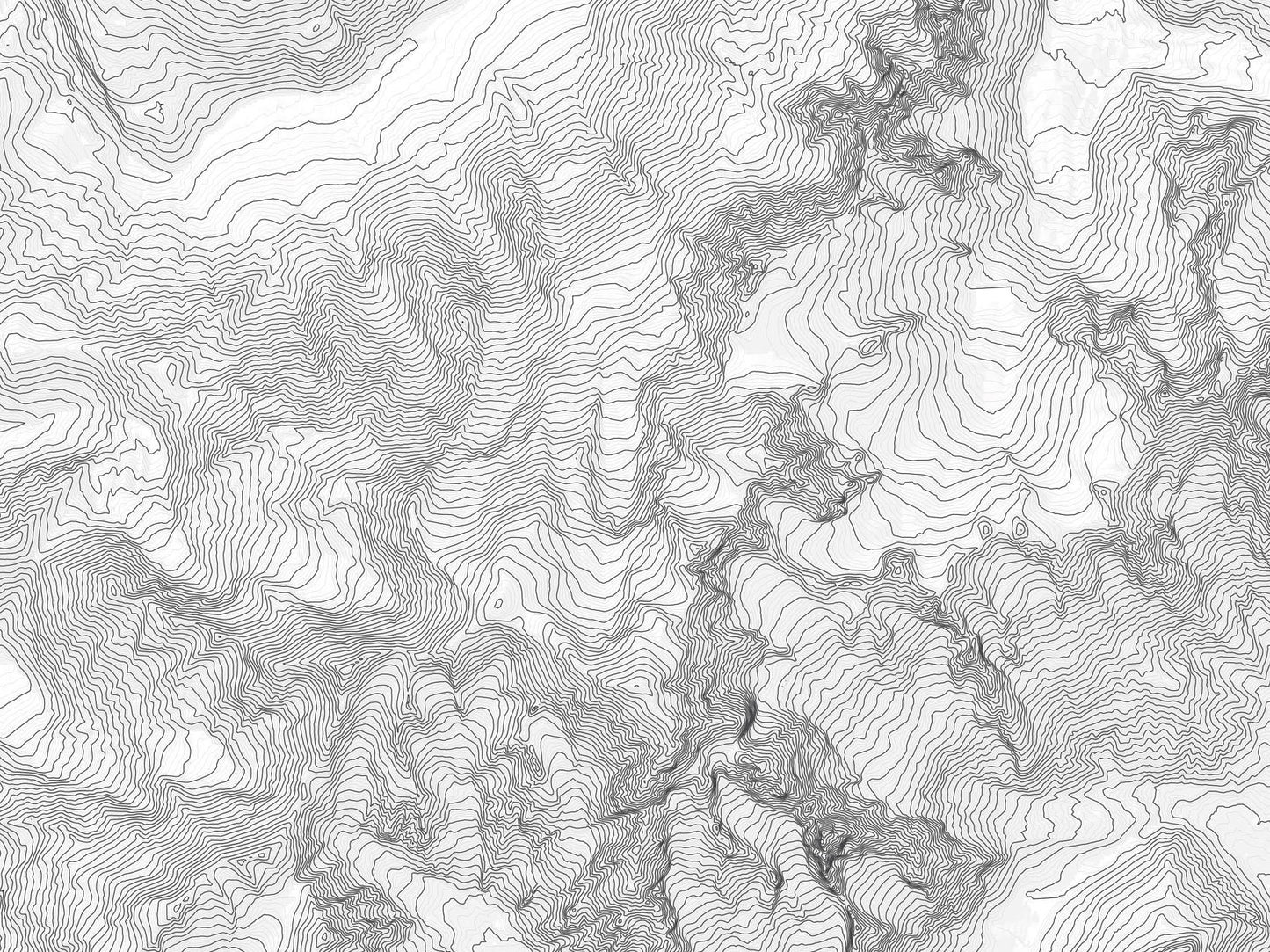 Mont Blanc, France Italy Topography Elevation Print Wall Art