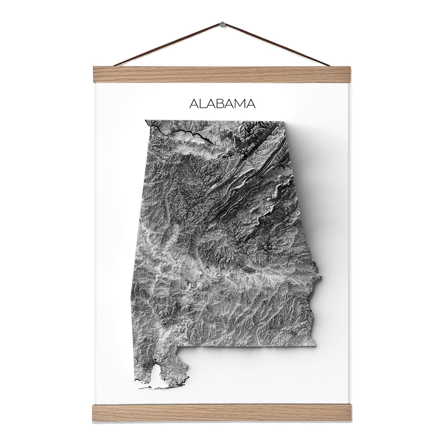 Alabama Elevation Map