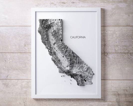 California Elevation Map