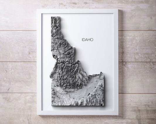 Idaho elevation Map