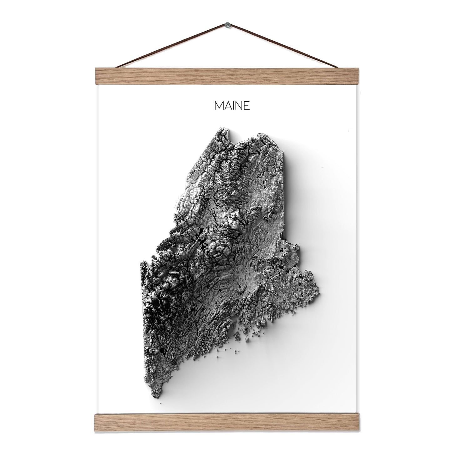 Maine Elevation Map
