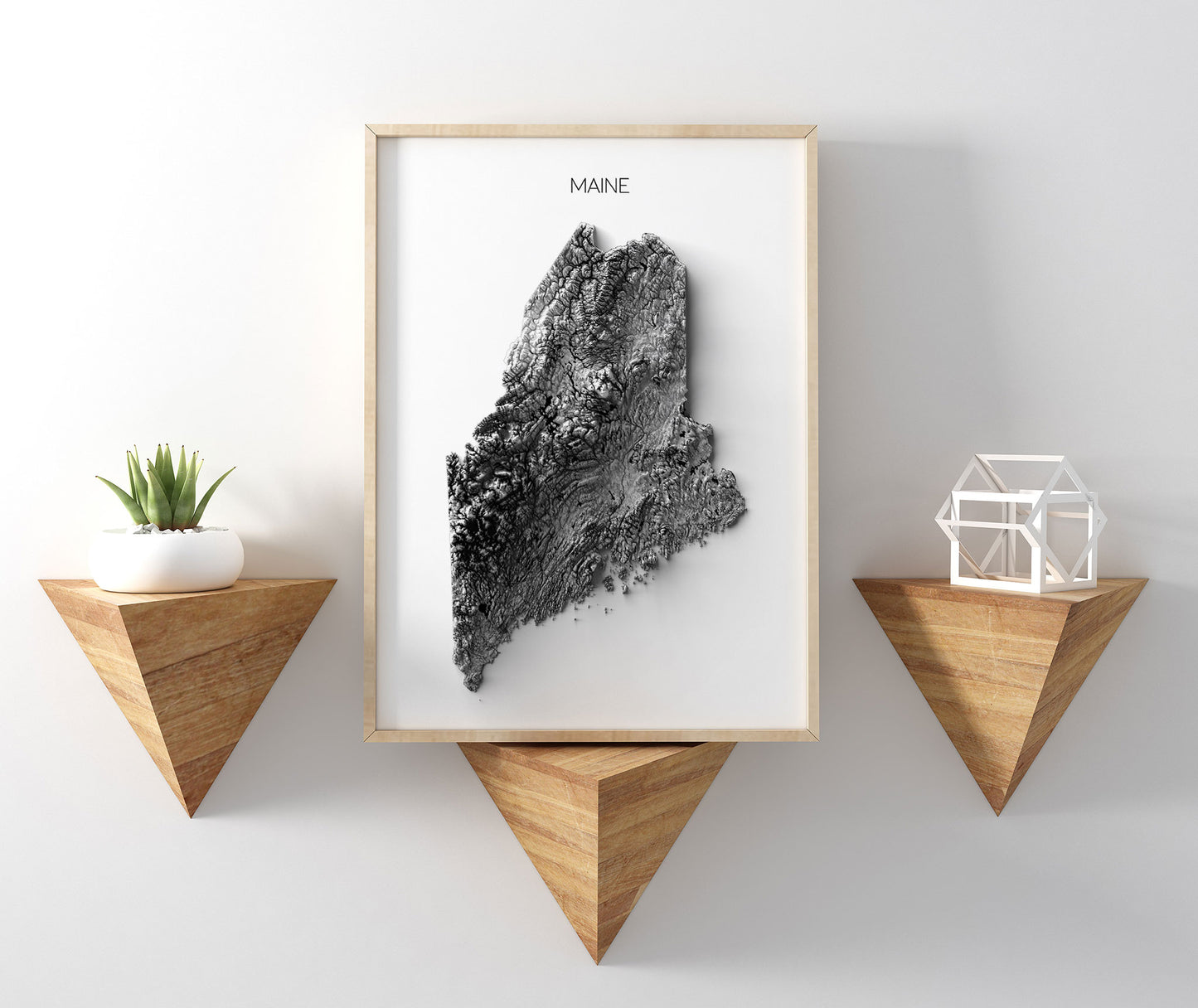 Maine Elevation Map