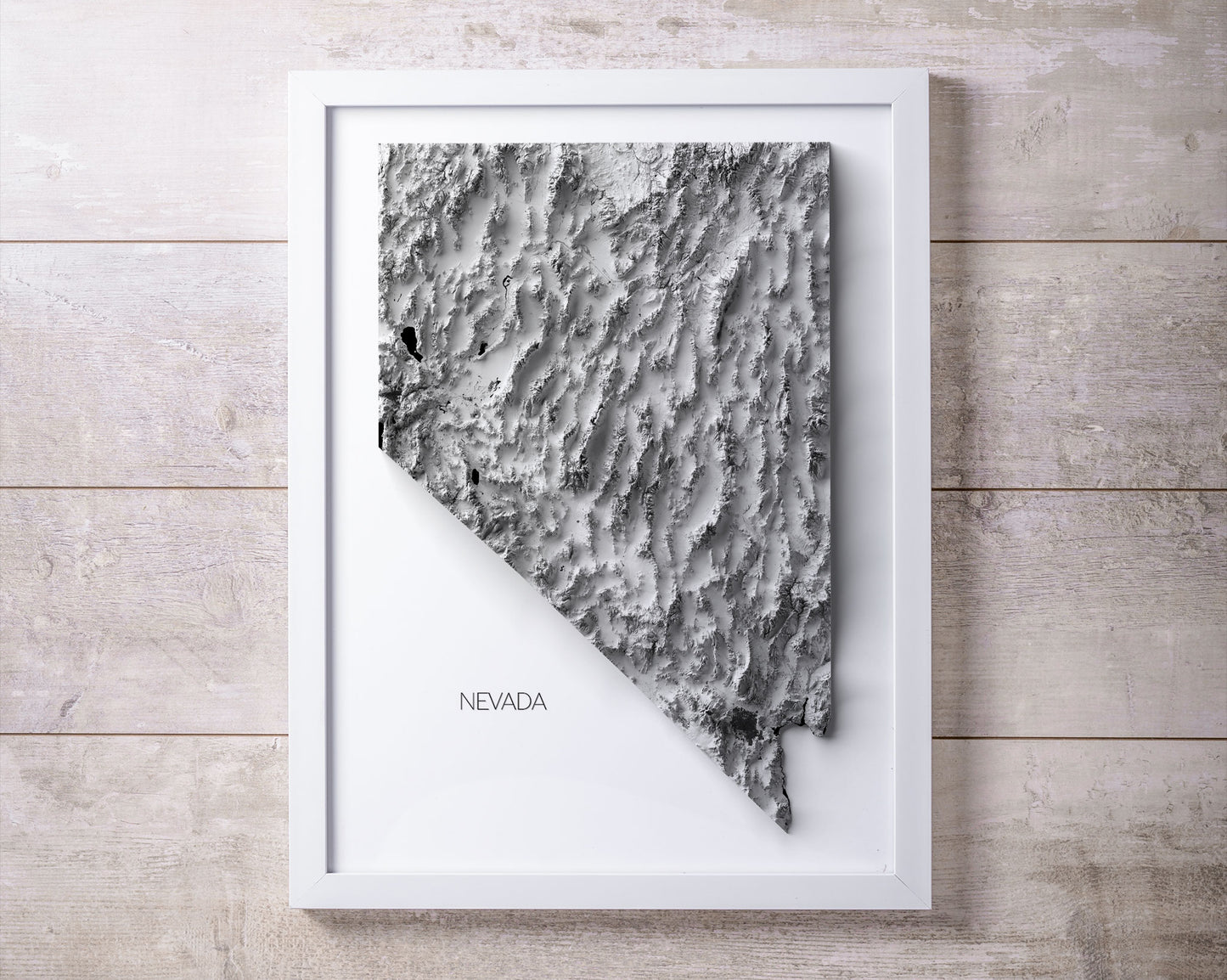 Nevada Elevation Map