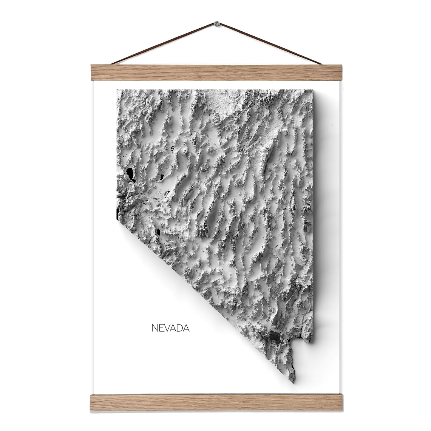 Nevada Elevation Map