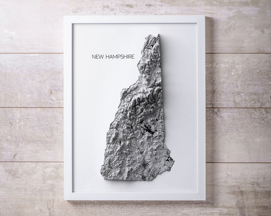 New Hampshire Elevation Map