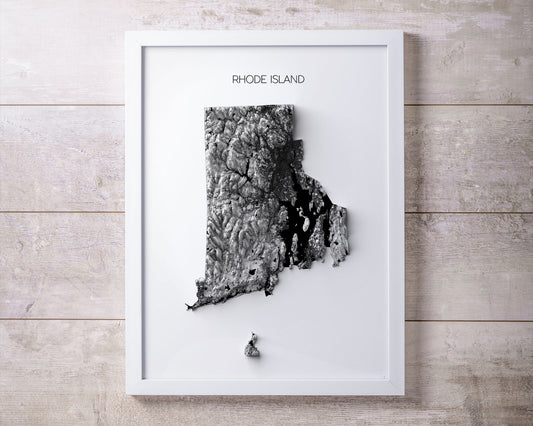Rhode Island Elevation Map
