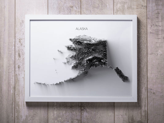 Alaska Elevation Map