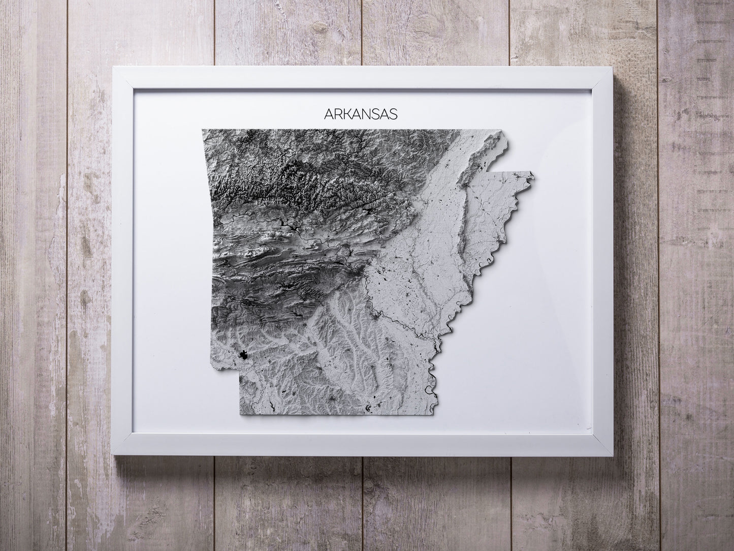Arkansas Elevation Map