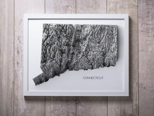 Connecticut Elevation Map