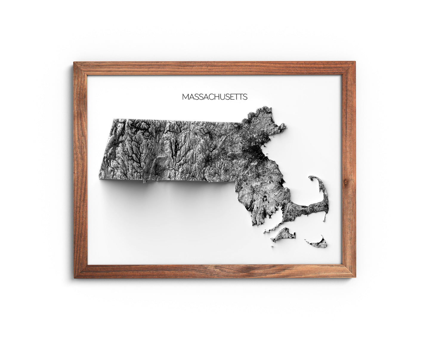 Massachusetts Elevation Map