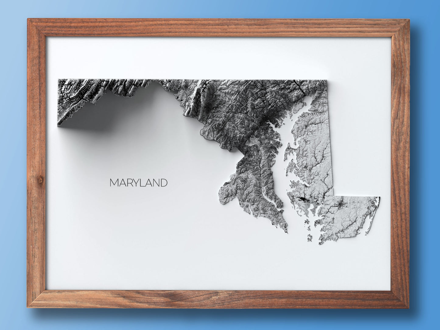 Maryland Elevation Map