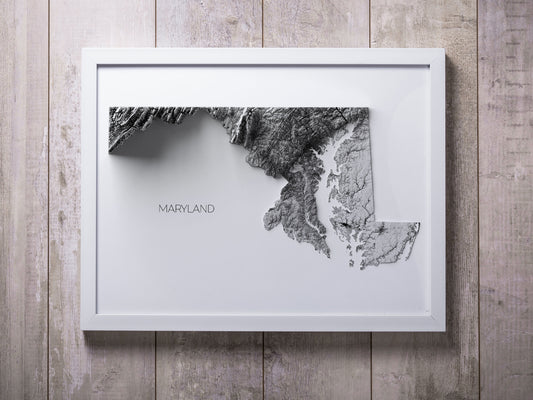 Maryland Elevation Map