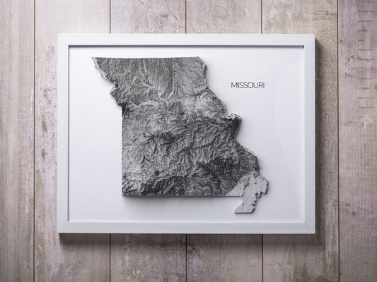 Missouri Elevation Map