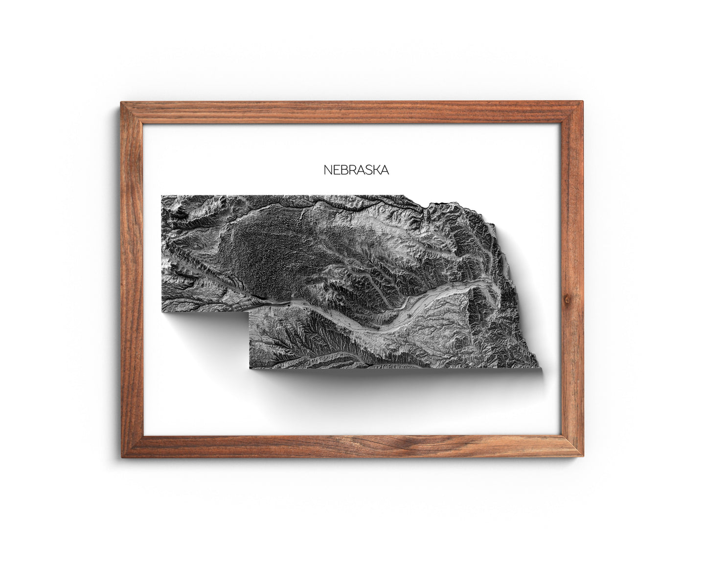 Nebraska Elevation Map