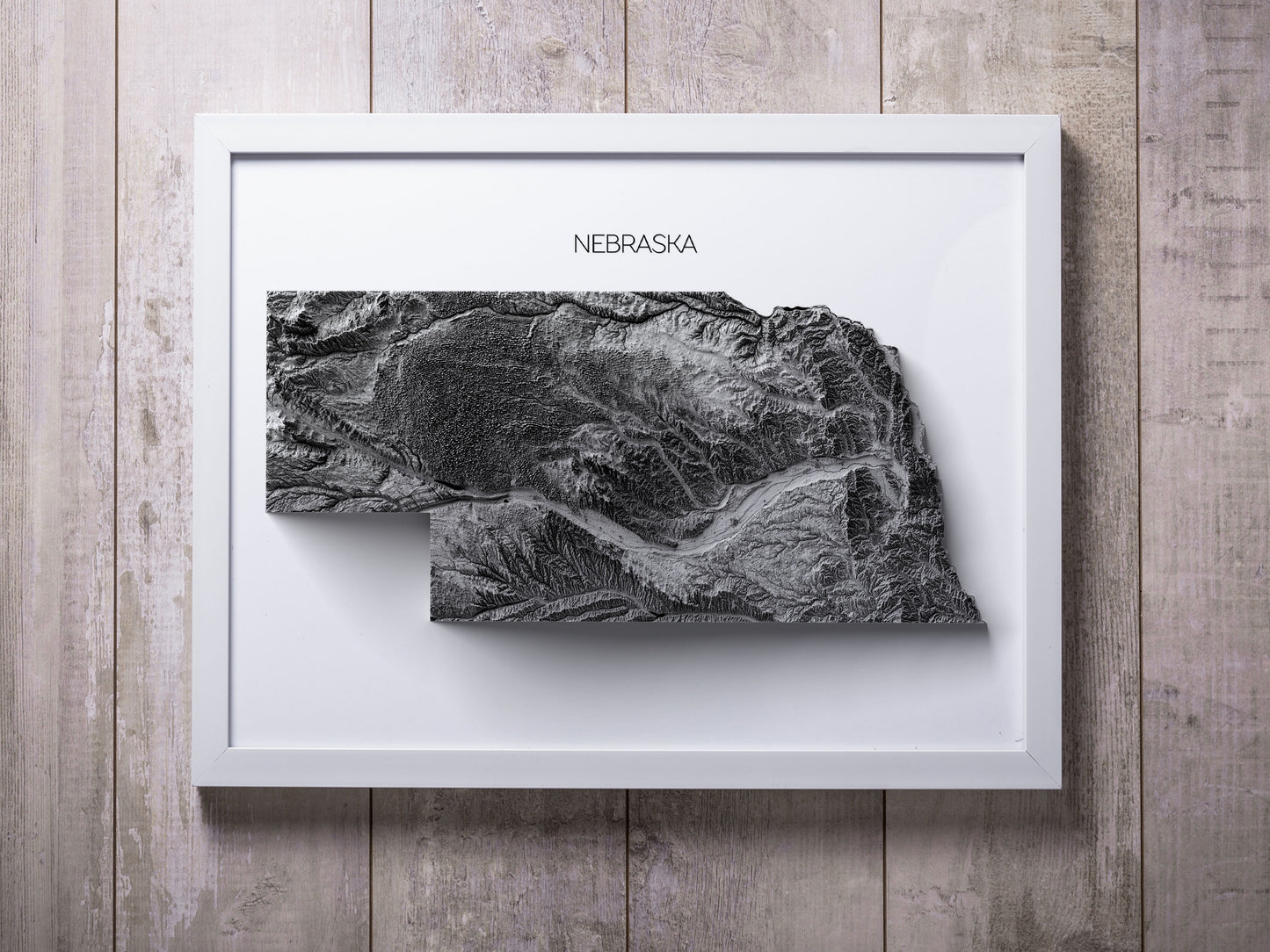 Nebraska Elevation Map