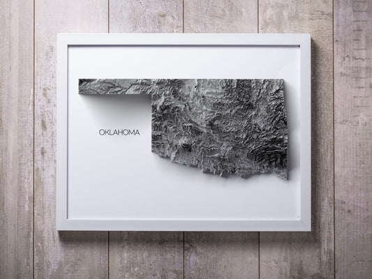 Oklahoma Elevation Map