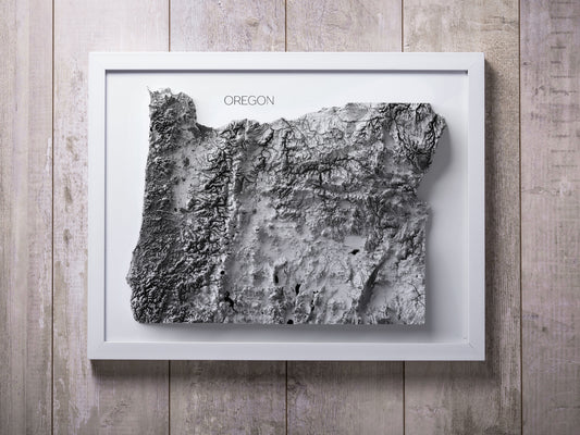 Oregon Elevation Map
