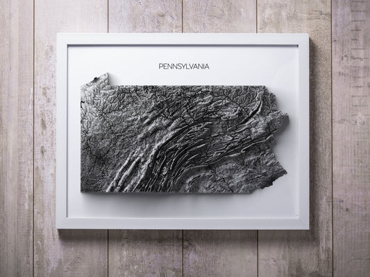 Pennsylvania Elevation Map