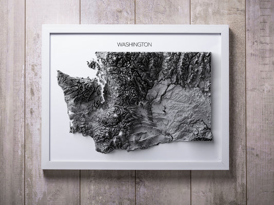 Washington Elevation Map