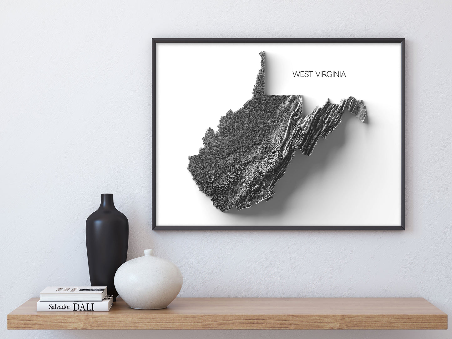West Virginia Elevation Map