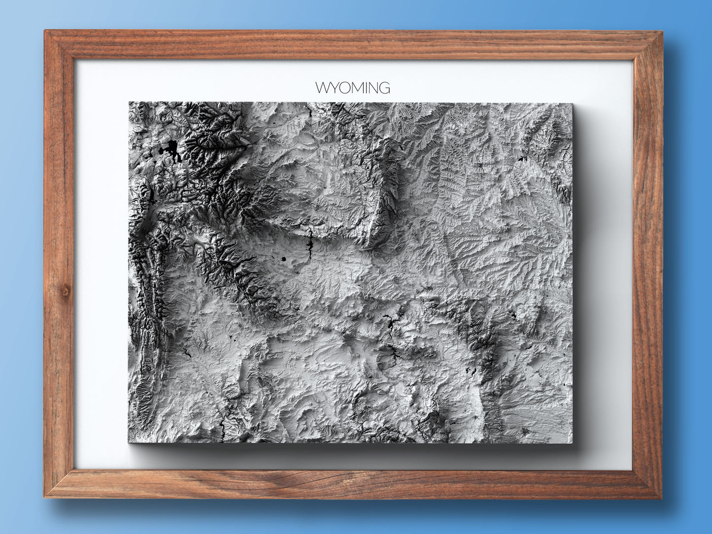 Wyoming Elevation Map