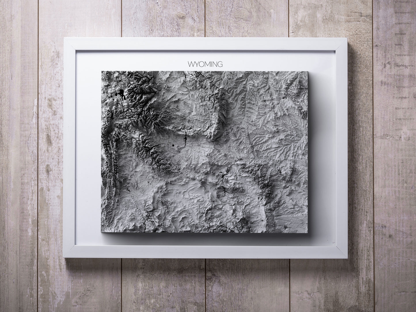 Wyoming Elevation Map