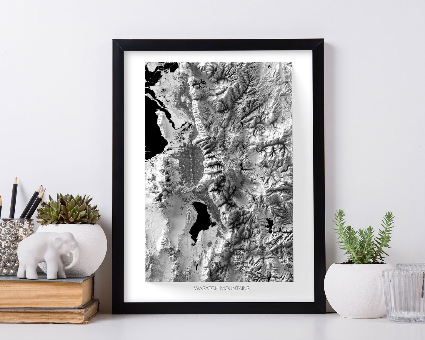 Wasatch Mountains Elevation Map