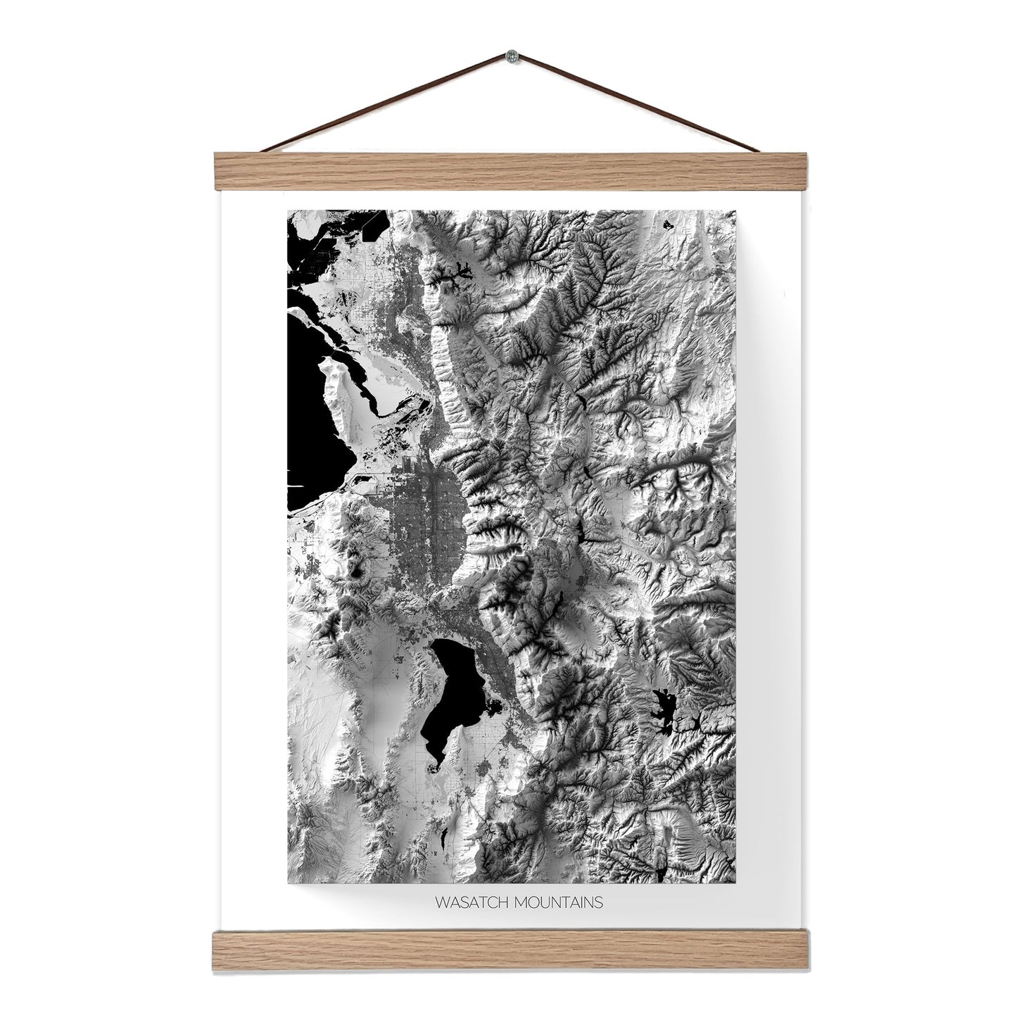 Wasatch Mountains Elevation Map