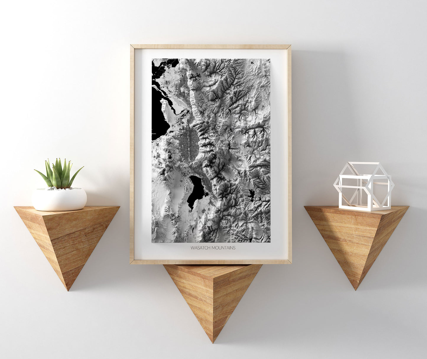 Wasatch Mountains Elevation Map
