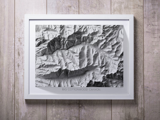 LCC (Little Cottonwood Canyon) Elevation Map